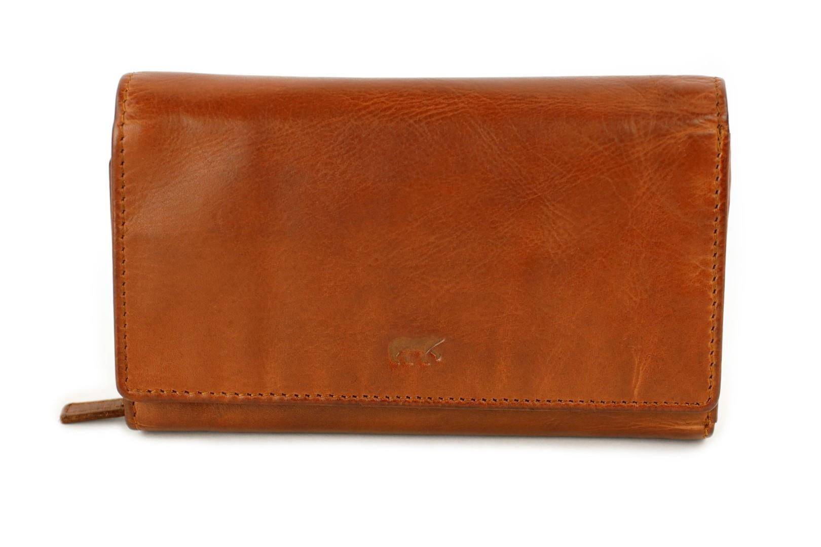 BEAR DESIGN - COW LAVATO Langbörse Cognac Cognac von BEAR DESIGN