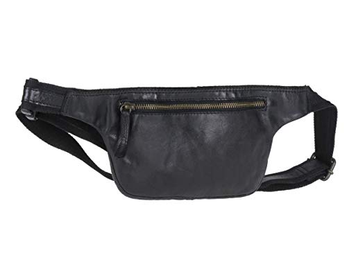 Bear Design Bauchtasche Gürteltasche Herren Damen Leder lässig schwarz modern auch Crossover zu tragen von Bear Design