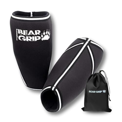 BEAR GRIP Premium 7 mm Kniebandagen (Paar) – XXL von BEAR GRIP