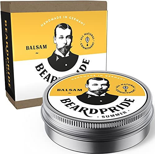 BEARDPRIDE Bart Balsam I Bartpflege Bartbalsam Herren vegan I Das Original Beard Balm zur Bartpflege I Bart weichmacher mit natürlicher Sheabutter I Bart Balm Geschenk Herren I 55g von BEARDPRIDE