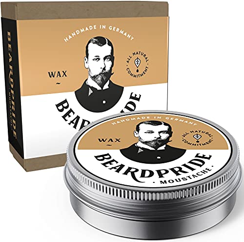 BEARDPRIDE Bartwachs Männer 28g I Bart Wax Herren I Original Bart Wachs zum Formen des Schnurrbarts I Beard Wax aus Bienenwachs I Bartwichse Schnurrbart I Bart Geschenke von BEARDPRIDE