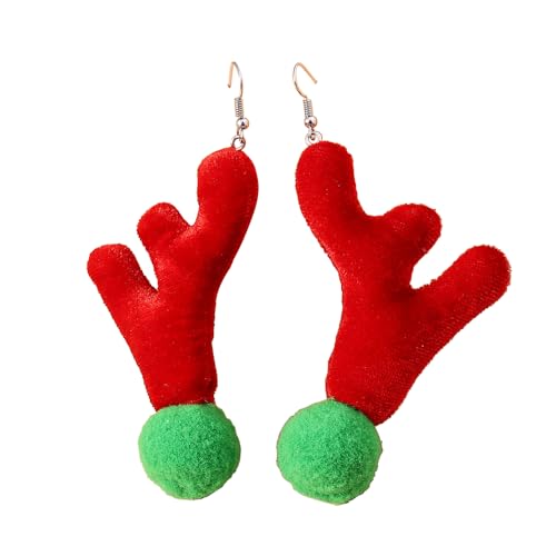 Acryl Weihnachten Ohrringe für Frauen Leichte Harz Weihnachtsbaum Lebkuchen Weihnachtsmann Schneemann Ohrringe Funkelnde Weihnachten Harz Ohrringe für Frauen, Zink, Kein Edelstein von BEARJIA