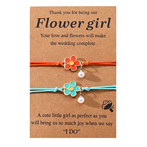 BEARJIA Blumen-Armband, Gänseblümchen, Antragsarmband, Blumenschmuck für Damen, Nylon, Achat BEARJIA Blumen-Armband, Gänseblümchen, Antragsarmband, Blumenschmuck für Damen, Nylon, Achat von BEARJIA