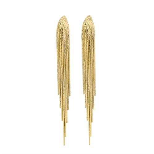 Knoten Quaste Ohrringe für Frauen Lange Gold Quaste Baumeln Knoten Ohrringe Knoten Schlangenkette Fransen Statement Ohrringe, Kupfer, Kein Edelstein Knoten Quaste Ohrringe für Frauen Lange Gold Quaste Baumeln Knoten Ohrringe Knoten Schlangenkette Fransen Statement Ohrringe, Kupfer, Kein Edelstein von BEARJIA