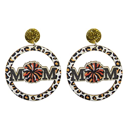 Mama Ohrringe Holz Mama Ohrringe Muttertag Ohrringe Sonnenblume Gänseblümchen Urlaub Ohrringe Mutter Schmuck Ohrringe, Holz, nein von BEARJIA