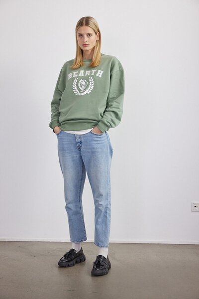 BEARTH Sweatshirt Unisex College Print Bio-Baumwoll Mix von BEARTH