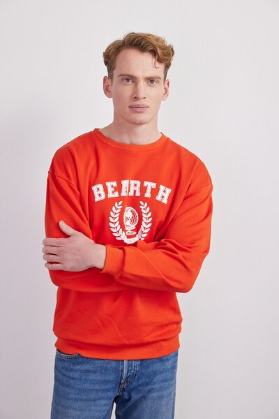 BEARTH Sweatshirt Unisex College Print Bio-Baumwolle (m) von BEARTH