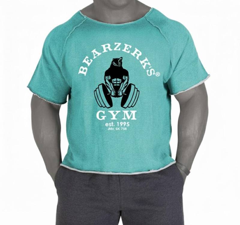 Ragtop Bodybuilding Bearzerks Gym T Shirt Crop Top Oldschool Fitness Mint 80S 90S Sports Fashion Active Wear Golds Muscle Cbum Arnold von BEARZERKGYM