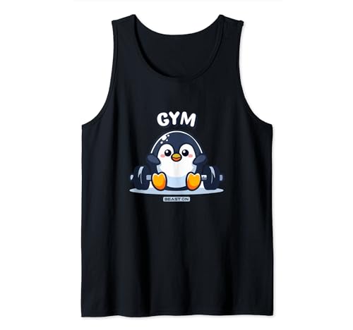 Gym Pinguin lustiges süßes Frauen Männer Trainings Tank Top von BEAST ON