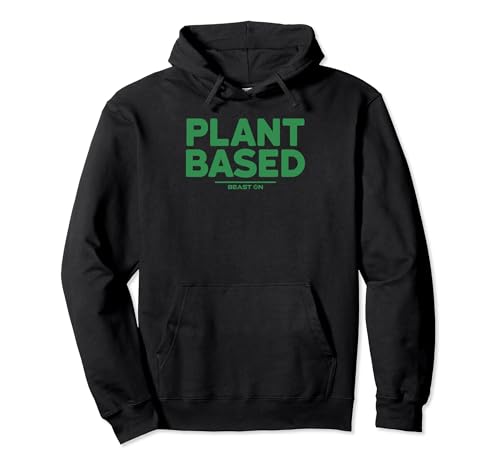 Plant Based grün Vegan Sport Frauen Fitness Trainings Männer Pullover Hoodie von BEAST ON