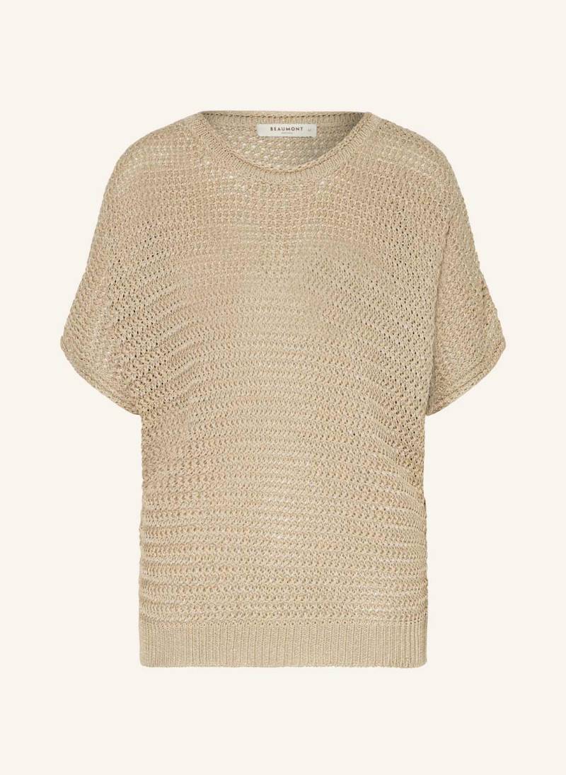 Beaumont Strickshirt Hearty Mit Glitzergarn braun von BEAUMONT