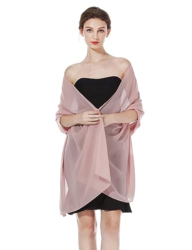 BEAUTELICATE Chiffon Schal Stola Damen Festlich Elegante Tücher Schultertuch Stola für Abendkleider Braut Festlich Sommer Hochzeits von BEAUTELICATE