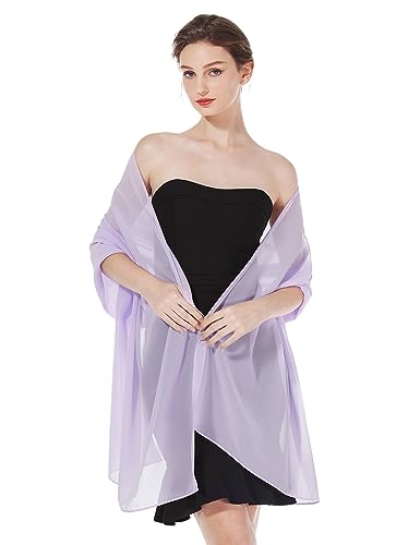 BEAUTELICATE Chiffon Schal Stola Damen Festlich Elegante Tücher Schultertuch Stola für Abendkleider Braut Festlich Sommer Hochzeits von BEAUTELICATE