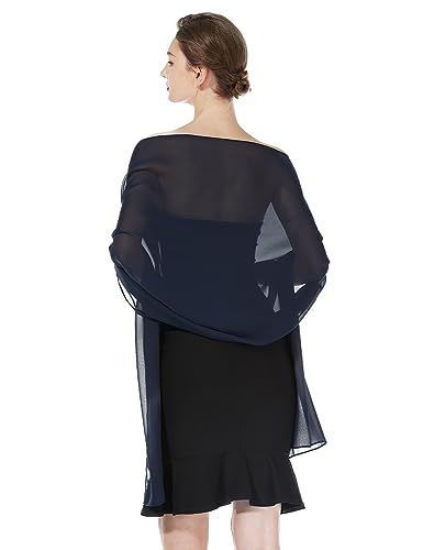 BEAUTELICATE Chiffon Schal Stola Damen Festlich Elegante Tücher Schultertuch Stola für Abendkleider Braut Festlich Sommer Hochzeits von BEAUTELICATE