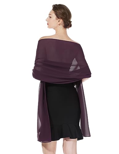 BEAUTELICATE Chiffon Schal Stola Damen Festlich Elegante Tücher Schultertuch Stola für Abendkleider Braut Festlich Sommer Hochzeits von BEAUTELICATE