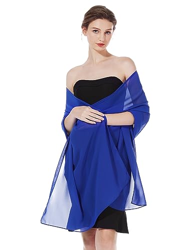 BEAUTELICATE Chiffon Schal Stola Damen Festlich Elegante Tücher Schultertuch Stola für Abendkleider Braut Festlich Sommer Hochzeits von BEAUTELICATE