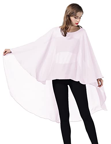 BEAUTELICATE Stola Damen Chiffon Schal Umschlagtücher Cape Elegant für Festlich Hochzeit Brautkleid Abendkleid von BEAUTELICATE