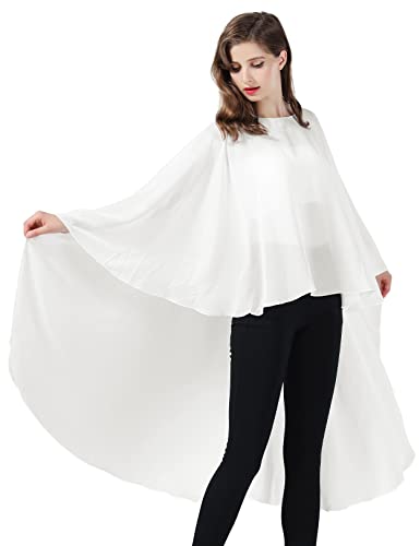 BEAUTELICATE Stola Damen Chiffon Schal Umschlagtücher Cape Elegant für Festlich Hochzeit Brautkleid Abendkleid von BEAUTELICATE
