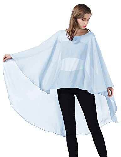 BEAUTELICATE Stola Damen Chiffon Schal Umschlagtücher Cape Elegant für Festlich Hochzeit Brautkleid Abendkleid von BEAUTELICATE