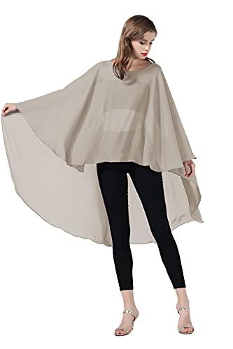 BEAUTELICATE Stola Damen Chiffon Schal Umschlagtücher Cape Elegant für Festlich Hochzeit Brautkleid Abendkleid von BEAUTELICATE