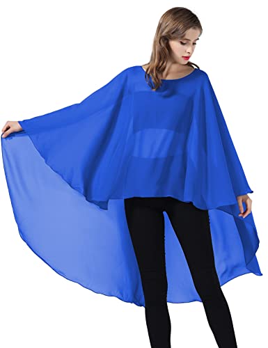 BEAUTELICATE Stola Damen Chiffon Schal Umschlagtücher Cape Elegant für Festlich Hochzeit Brautkleid Abendkleid von BEAUTELICATE