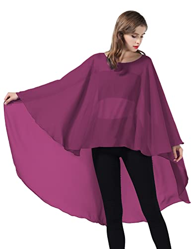 BEAUTELICATE Stola Damen Chiffon Schal Umschlagtücher Cape Elegant für Festlich Hochzeit Brautkleid Abendkleid von BEAUTELICATE