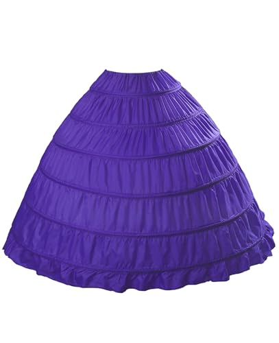 BEAUTELICATE Petticoat Reifrock Unterröcke Damen Lang Fur Brautkleid Hochzeitskleid Vintage Crinoline Underskirt., Violett, Einheitsgröße BEAUTELICATE Petticoat Reifrock Unterröcke Damen Lang Fur Brautkleid Hochzeitskleid Vintage Crinoline Underskirt., Violett, Einheitsgröße von BEAUTELICATE