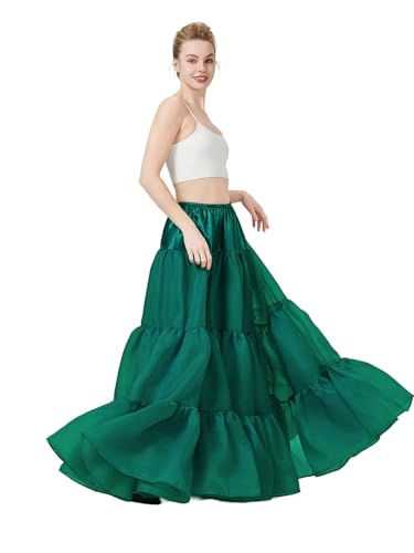 BEAUTELICATE Petticoat Unterrock Lang Tüll Reifrock A Linie 50er Jahre Petticoat Crinoline für Hochzeit Brautkleid Rockabilly Kleid Karneval Halloween S-XXL von BEAUTELICATE