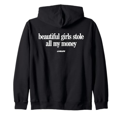 Beautiful Girls Stole All My Money X Valentinstag - Back Kapuzenjacke von BEAUTIFUL GIRLS STOLE ALL MY MONEY Lover Statement