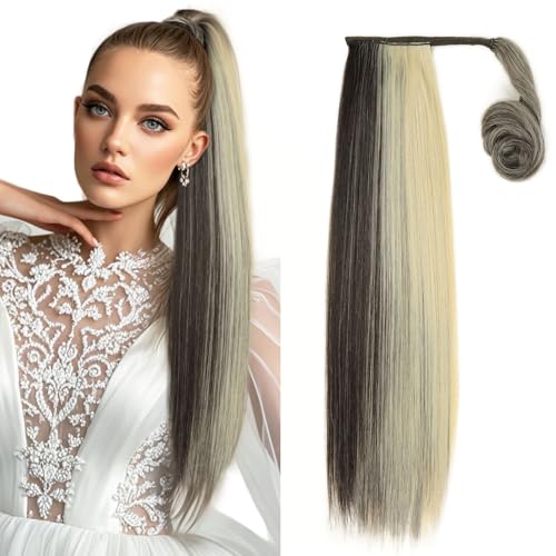 BEAUTY ON LINE Pferdeschwanz-Verlängerung zum Anklippen, lang, glatt, mittelbraun bis blond, Kunsthaarverlängerung für Damen, 55 cm, 130 g, P2/613 BEAUTY ON LINE Pferdeschwanz-Verlängerung zum Anklippen, lang, glatt, mittelbraun bis blond, Kunsthaarverlängerung für Damen, 55 cm, 130 g, P2/613 von BEAUTY ON LINE