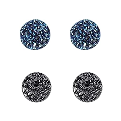 BEAUTYBIGBANG Atheniz Magnetologie Lymphvität Germanium Ohrringe, Amo'thea Lymphactive Mag Studs, Lymphdrainage Magnetische Ohrringe, Nicht-Piercing Kristall Magnettherapie Ohrringe für Männer Frauen, von BEAUTYBIGBANG