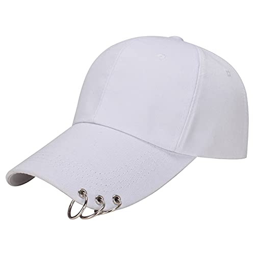 BEAUTYBIGBANG Unisex Basecap Damen Herren Kappe Baseball Cap Mütze Baseball Cap Version K-Pop Stil V Hysteresenhut für Sport Outdoor Schwarz & Weiß Jungen Mädchen (Weiß) von BEAUTYBIGBANG