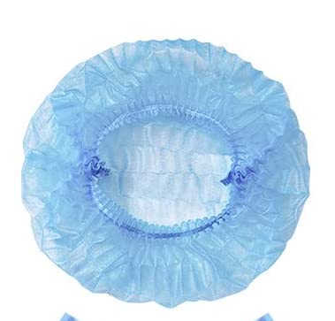 Einweg Duschhauben 100 Stück von 1 Satz Kunststoff Duschkappe Breite Dicke Durchsichtige Elastische Haarschutz Haarhaube für Frauen Reise Heimgebrauch (Blau) von BEAUTYBIGBANG