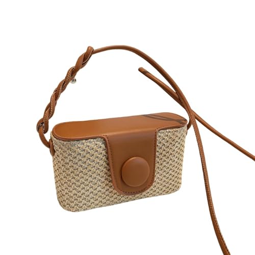 BEAUTYC Bags For Women Gewobene Handtasche Für Frauen, Modische Einzelne Schulter Gewebte Crossbody Tasche, Strandurlaub Tasche von BEAUTYC