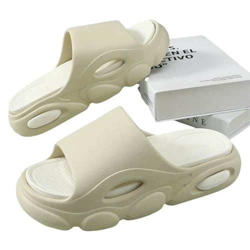 BEAUTYC Hausschuhe Herren Sommer Sandalen Mode Weiche Cloud House Plattform Rutschen Unisex Outdoor Rutschfeste Strandschuhe von BEAUTYC