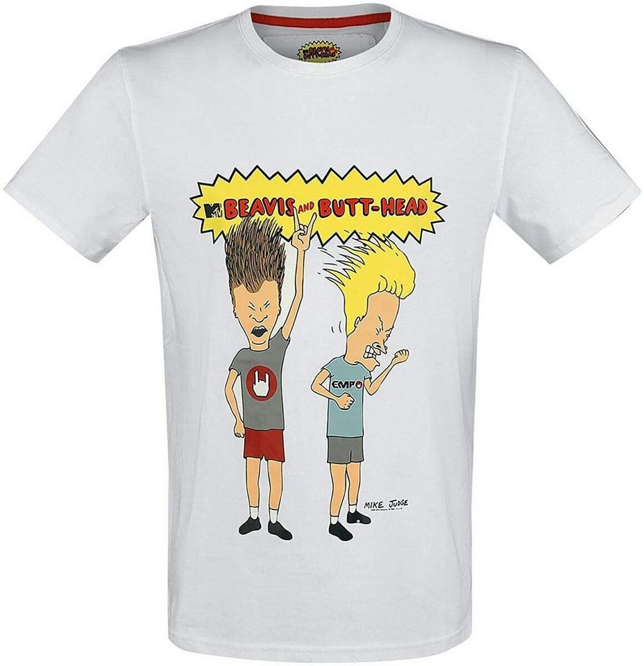 BEAVIS and BUTT-HEAD T-Shirt T-Shirt 'Angry' (Stück, 1-tlg., Stück) mit Frontprint von BEAVIS and BUTT-HEAD