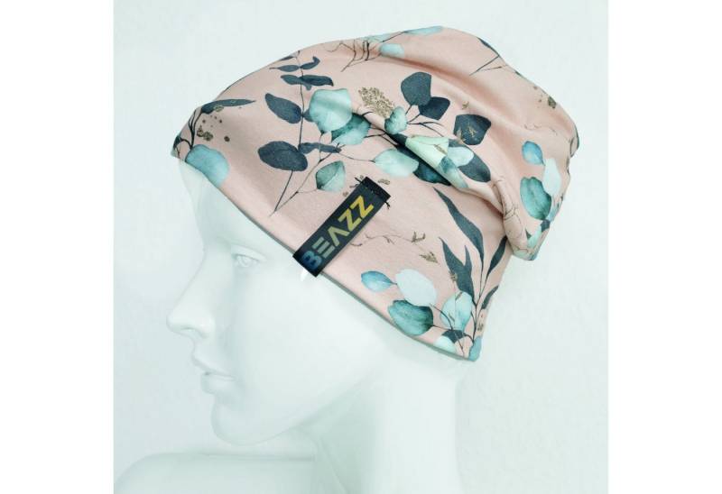 BEAZZ Beanie Mütze Beanie Damen Winter Ganzjahresmütze Mädchen Eukalyptus altrosa (MADE IN GERMANY) warm, angenehm zu tragen von BEAZZ