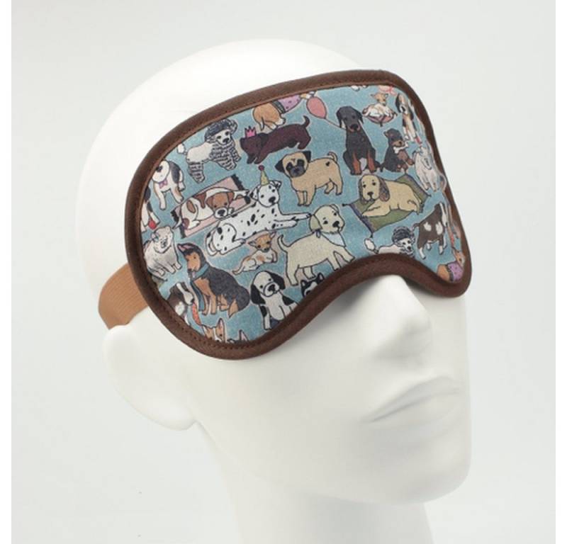 BEAZZ Schlafmaske Schlafmaske, Augenmaske, Schlafbrille - Hunde, Bequem - Perfekte Abdunklung, 1-tlg., HANDMADE IN GERMANY von BEAZZ