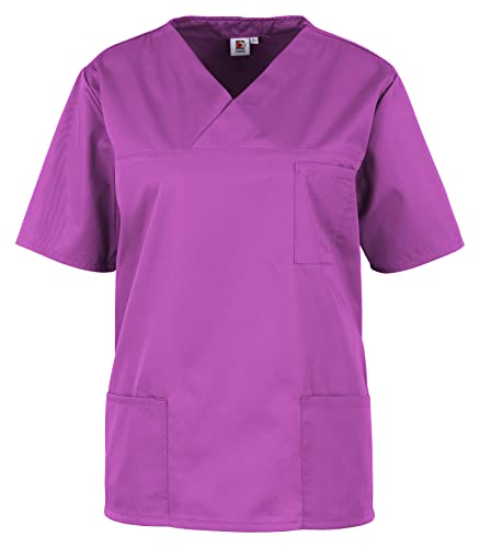 BEB Damen Kasack Basic Unisex Medizinisches Schlupfhemd, Raspberry, XXL BEB Damen Kasack Basic Unisex Medizinisches Schlupfhemd, Raspberry, XXL von BEB