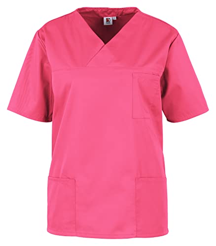 BEB Damen Kasack Basic Unisex Medizinisches Schlupfhemd, Rosa, L von beb