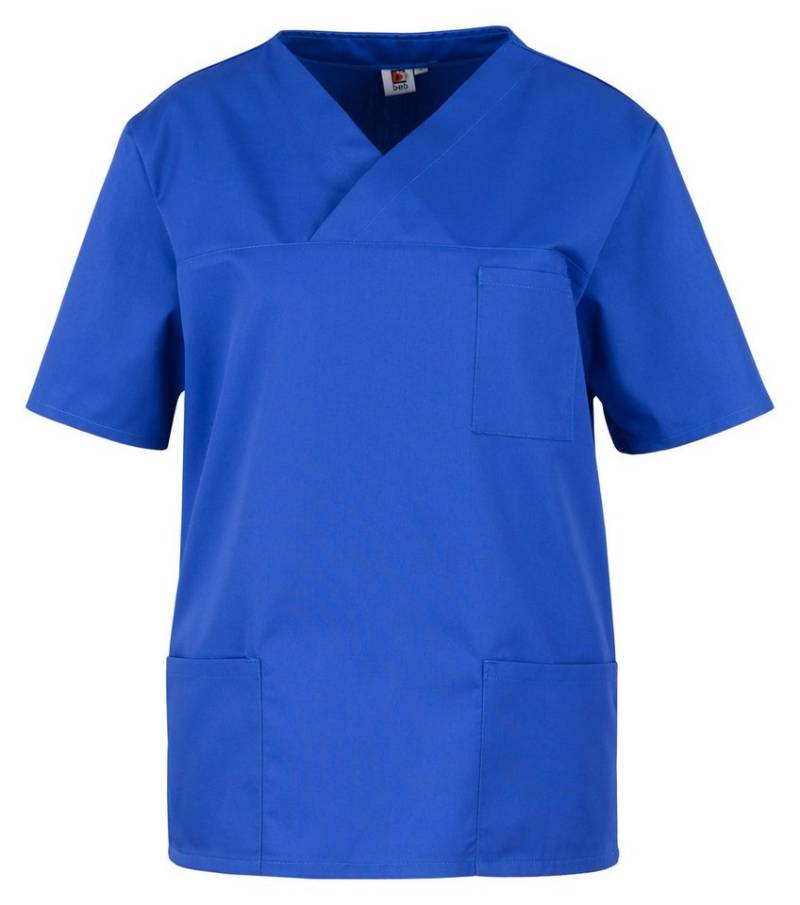 BEB Schlupfbluse beb Basic Schlupfkasack Unisex Kurzarm Kornblau von BEB