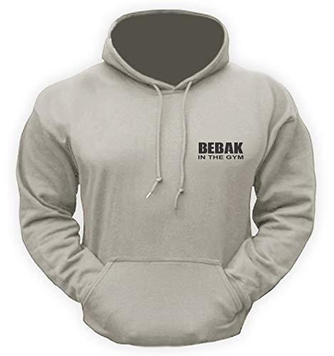 BEBAK Herren Gym Hoodie | Pullover Hoodie Kleidung für Männer Bodybuilding Top Arnold Inspired Sweatshirt T Shirt S M L XL 2XL 3XL 4XL 5XL Gr. L, Grau (Sports Grey) von BEBAK ACTIVE