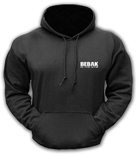 BEBAK Herren-Kapuzenpullover, Sportbekleidung, Bodybuilding-Oberteil, Arnol inspiriertes Sweatshirt, T-Shirt, S, M, L, XL, 2XL, 3XL, 4XL, 5XL, anthrazit, XXL von BEBAK ACTIVE