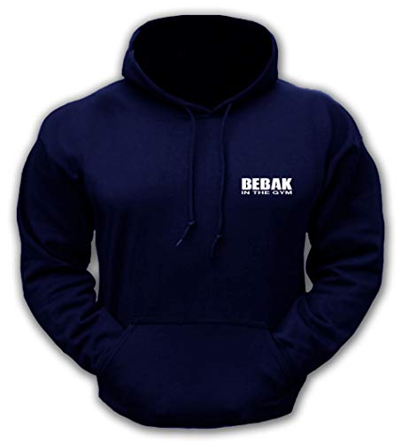 BEBAK Herren-Kapuzenpullover, Sportbekleidung, Bodybuilding-Oberteil, Arnold Schwarzenegger inspiriertes Sweatshirt, T-Shirt, S, M, L, XL, 2XL, 3XL, 4XL, 5XL, navy, XXXL von BEBAK ACTIVE