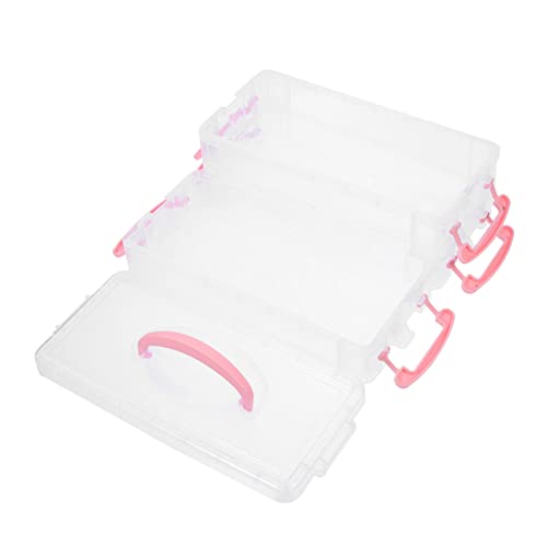 BEBEMOKO 1 Satz Stackbarer Stiftebox für Abnehmbarer Stifthalter mit Fächern Transparente Aufbewahrungsbox für Schule und Büro Praktische Organisation für Stifte und Malutensilien von BEBEMOKO