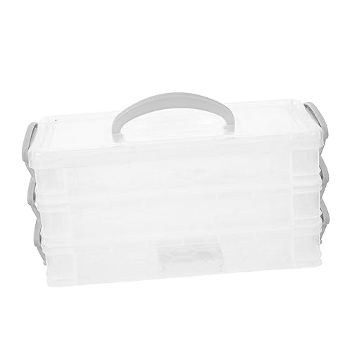 BEBEMOKO 1 Satz Stapelbarer und Tragbarer Stifteaufbewahrungsbehälter Handliches Lagiges Pencil Case für Lehrer und Bürobedarf für Stifte Marker und Kleine Schreibwaren von BEBEMOKO