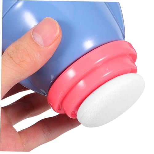 BEBEMOKO 2stücke Körperpuderquaste Mit Etui Tragbarer Puderbehälter Für Junge Mädchen Frauen Zuhause Und Unterwegs Kompakt Und Sicher Einfache Anwendung Und Aufbewahrung von BEBEMOKO