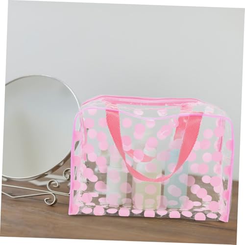 BEBEMOKO 3 Stück Teiliges Transparentes Reise waschbeutel Wasserdichtem PVC mit Reißverschluss Multifunktionale Kosmetiktaschen für Damen Langlebige Aufbewahrung von Toilettenartikeln und von BEBEMOKO