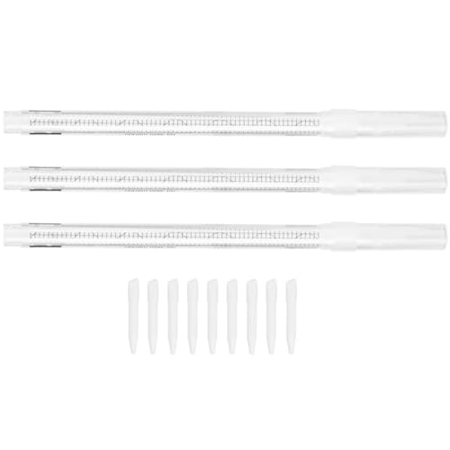 BEBEMOKO 3stücke Tragbare Marker-radierer Für Make-up- Weißer Radierstift Für Frauen Zum Entfernen Von Kosmetischen Fehlern Tattoo-praxis von BEBEMOKO