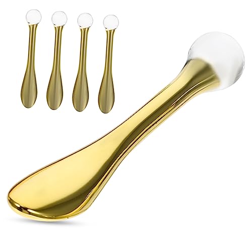 BEBEMOKO 5stücke Tragbarer Augencreme-applikator Aus Augencreme-massage-tool Professioneller Augencreme-löffel Für Täglichen Gebrauch Kompakt Und Leicht Zu Reinigen Augenpflegezubehör von BEBEMOKO